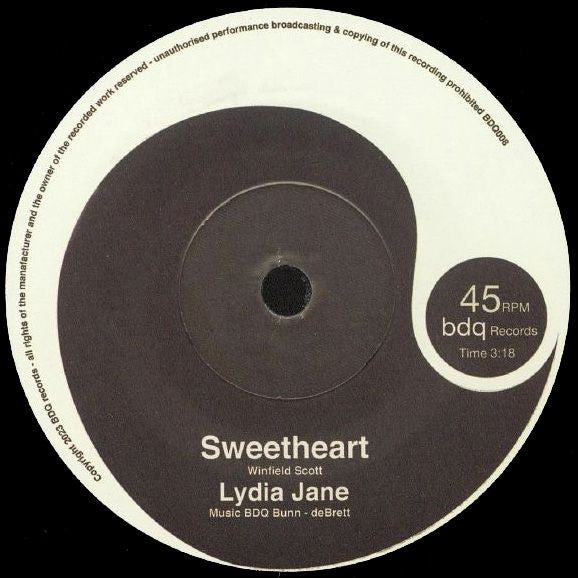 Image of Front Cover of 7" - /VG+ - LYDIA JANE, Sweetheart / Loser (BDQ Records; BDQ008, UK 2024), ,  - 2316489C