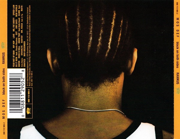 Image of Back Cover of CD - VG+/VG+ - MOS DEF, Black On Both Sides (Rawkus; 088 112 905-2, US , Jewel Case), ,  - 2316504C
