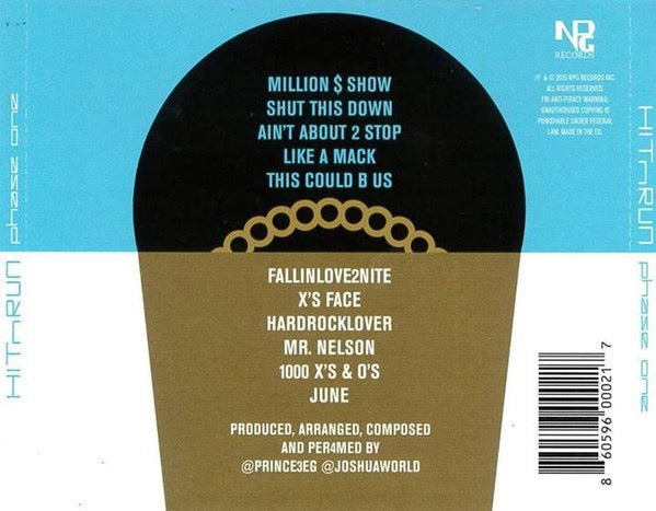 Image of Back Cover of CD - M/M - PRINCE, HITnRUN Phase One (NPG Records; none, Europe 2015, Jewel Case), SEALED,  - 2316505C