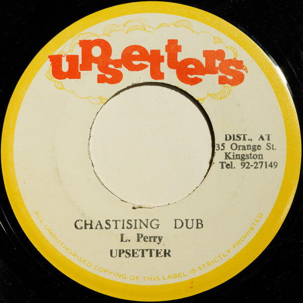 Image of Back Cover of 7" - /G+ - THE HEYWOOD & THE HOMBRES, Back Biting (Upsetters; none, Jamaica 1976), Record marked and plays through with light crackle and pops in places. A-side label has writing in marker pen and biro; B-side label off-centre,  - 2316494C