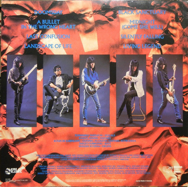 Image of Back Cover of LP - VG/VG - GENOCIDE (NIPPON), Black Sanctuary (King Klassic; KKR 1004, US 1988), ,  - 2326292E