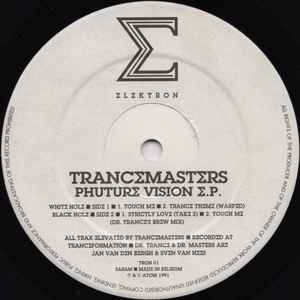 Image of Back Cover of 12" - VG/VG - TRANCEMASTERS, Phuture Vision E.P. (Elektron ; TRON 01, Belgium 1992), one or two noticeable scuffs. original company sleeve - light wear (no sticker),  - 2346363S