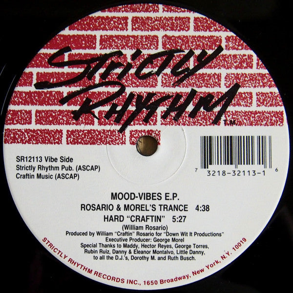 Image of Front Cover of 12" - /VG - MOOD-VIBES, Mood-Vibes E.P. (Strictly Rhythm; SR12113, US 1992), ,  - 2346355S