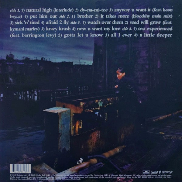 Image of Back Cover of 2xLP - EX/VG+ - MS. DYNAMITE, A Little Deeper (Polydor; 358 718-1, Europe 2023 Reissue, 2 Inners, Purple Vinyl), Still In Opened Shrinkwrap With Hype Sticker,  - 2316530C
