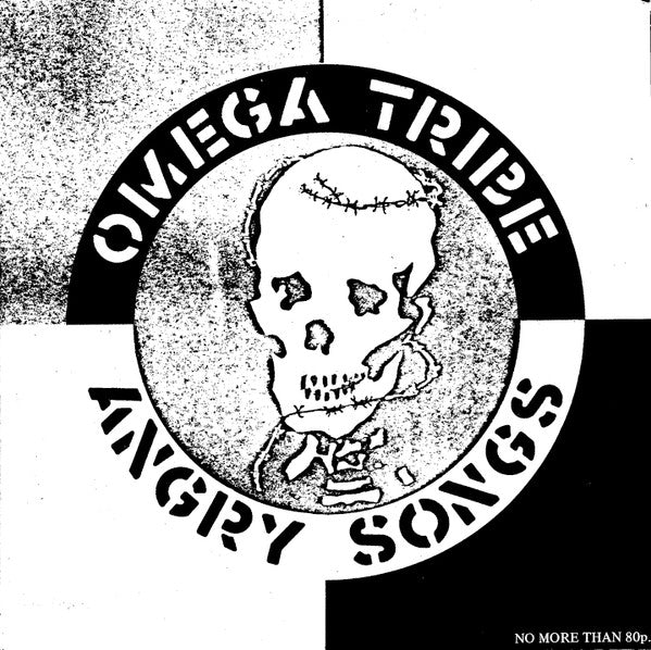 Image of Front Cover of 7" EP - VG/VG - OMEGA TRIBE, Angry Songs (Crass Records ; 221984/10, UK 1983, Fold Out Sleeve), Very Strong VG, Slight Stains On Front Sleeve,  - 2326201E