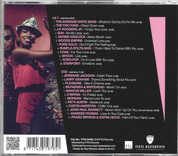 Image of Back Cover of 2xCD - VG+/VG+ - VARIOUS, 80's Soul Classics Volume #6 - Sweet Soul Vibes And Funky Club Tunes (PTG Records; PTG34195, Netherlands 2014, Fatbox Double Case, Booklet & Sticker), ,  - 2316512C