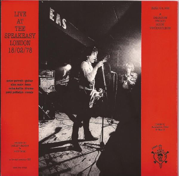 Image of Back Cover of 2x7" - VG+/EX - THE ALL STARS LIVING DEAD FEATURING JOHNNY THUNDERS, Live At The Speakeasy London 18/02/78 (NDR ; NDR 01/02, France 1990s, Gatefold Folder Sleeve, Numbered Inner), Limited Edition No 920/1000, Slight Stain And Writing On Unnumbered Inner,  - 2326193E