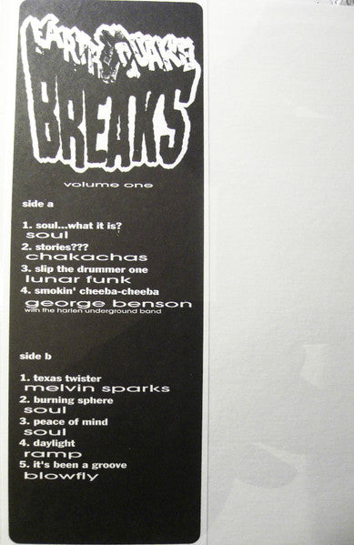 Image of Front Cover of LP - G+/G+ - VARIOUS, Earth Quake Breaks Volume One (Earthquake Breaks; EB1001, US , Stickered Plain Sleeve), ,  - 2326305E
