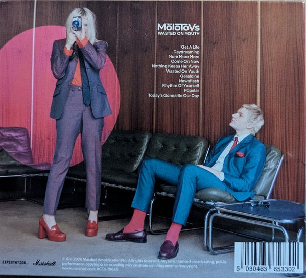 Image of Back Cover of LP - NEW/NEW - THE MOLOTOVS, Wasted On Youth (Marshall Records ; ACCS-10645, Worldwide 2026, Digipak, Booklet), ,  - 2316563C