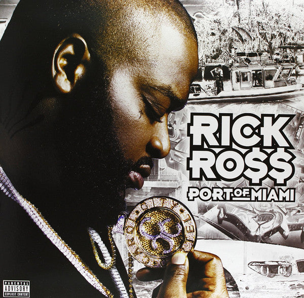 Image of Front Cover of LP - VG+/VG - RICK RO$$, Port Of Miami (Def Jam Recordings; B0024487-01, US 2016), Sleeve still in opened shrinkwrap. Light marks only on disc.,  - 2346336S