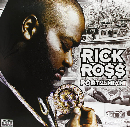 Image of Front Cover of LP - VG+/VG - RICK RO$$, Port Of Miami (Def Jam Recordings; B0024487-01, US 2016), Sleeve still in opened shrinkwrap. Light marks only on disc.,  - 2346336S