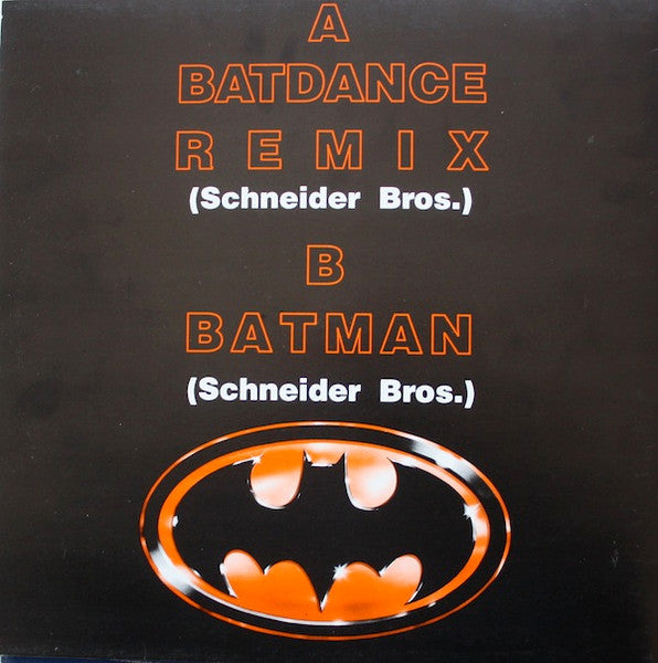 Image of Back Cover of 12" - VG/VG - SCHNEIDER BROS., Batdance (Remix) (Schneider Brothers; SB 008,  ), , A Prince   Batdance (Remix)	13:09B Prince   Batman 7:08 - 2326173E