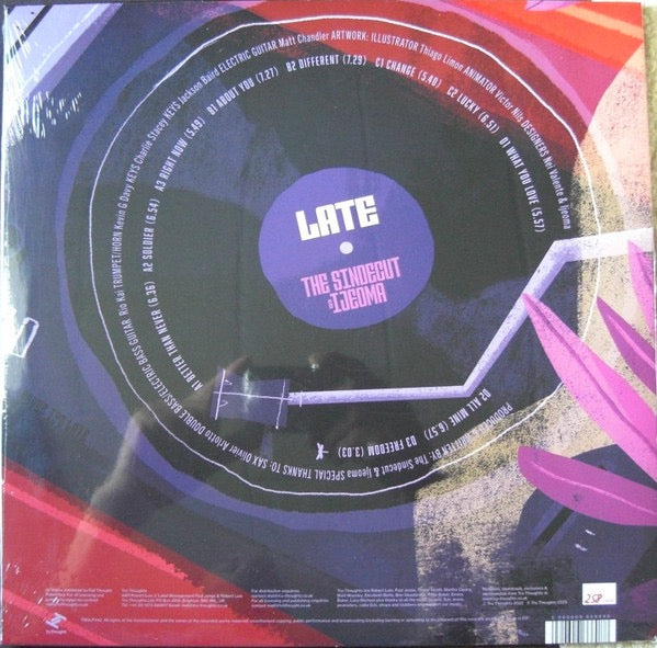 Image of Back Cover of LP - EX/EX - THE SINDECUT & IJEOMA, Late (Tru Thoughts; TRULP442, UK 2023), Opened instore.,  - 2316559C