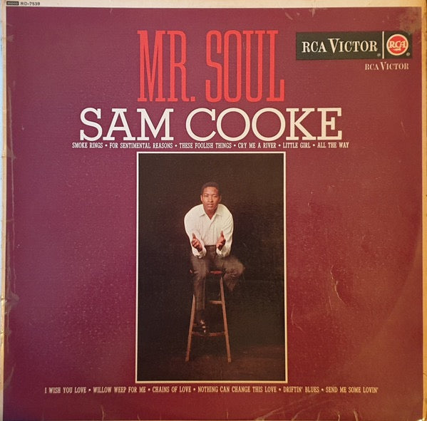 Image of Front Cover of LP - VG/G - SAM COOKE, Mr. Soul (RCA Victor; RD-7539, UK 1963, Laminated Flipback Sleeve, Mono), Laminate creases and staining to sleeve but intact. Disc has lots of light marks so plays with surface noise.,  - 2416014C