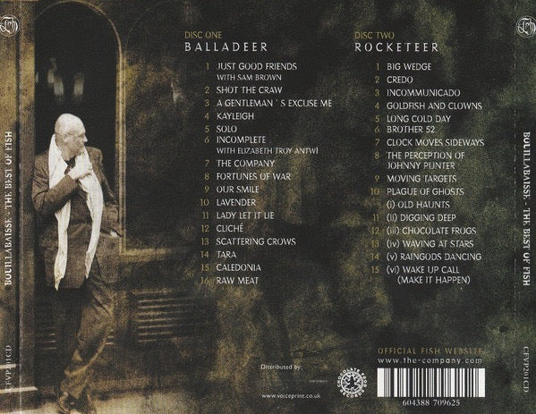 Image of Back Cover of CD - M/M - FISH, Bouillabaisse: The Best Of Fish (Chocolate Frog Records; CFVP201CD, UK 2008, Double CD Case), SEALED,  - 2416003C