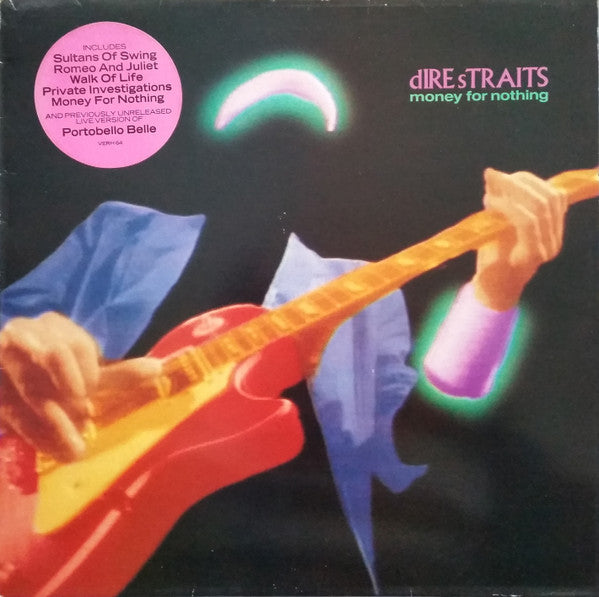 Image of Front Cover of LP - VG/VG - DIRE STRAITS, Money For Nothing (Vertigo; VERH 64, UK 1988), ,  - 2426007E