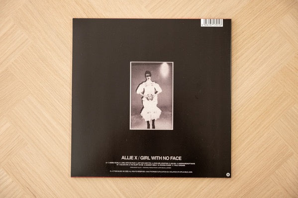 Image of Back Cover of LP - EX/VG - ALLIE X, Girl With No Face (Twin Music; AXGW0001LP, Europe 2024, Inner, Poster, SIGNED. Oxblood Red Vinyl ), Small mark you can feel on B1, plays through with a click.270290E1 1719159 02240114.270290E2 1800630 02240048.,  - 2416033C