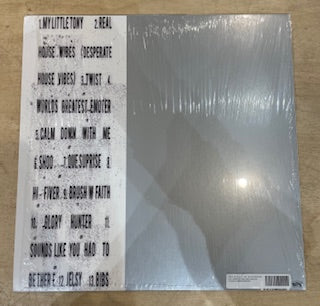 Image of Back Cover of LP - EX/VG+ - BAR ITALIA, The Twits (Matador; OLE 2000LPE, Europe 2023, Inner, SIGNED. Silver Vinyl), Still In Opened Shrinkwrap,  - 2416035C