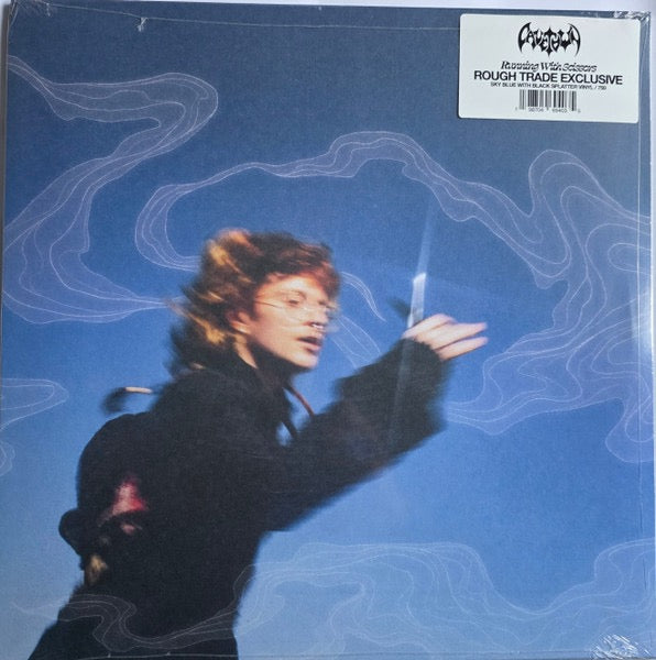 Image of Front Cover of LP - EX/VG+ - CAVETOWN, Running With Scissors (Futures Music Group; 8704694035, Europe 2026, Inner, Poster, Limited To 750 On Blue With Black Splatter Vinyl), Still In Opened Shrinkwrap With Hype Sticker. Slight Warp, Does Not Effect Play.,  - 2416036C