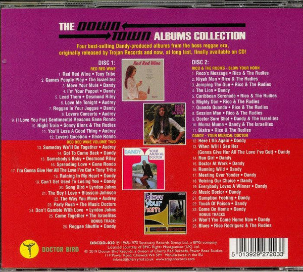 Image of Back Cover of CD - VG+/VG+ - VARIOUS, The Down Town Albums Collection (Doctor Bird; DBCDD-020, UK 2019, Jewel Case), ,  - 2336013E