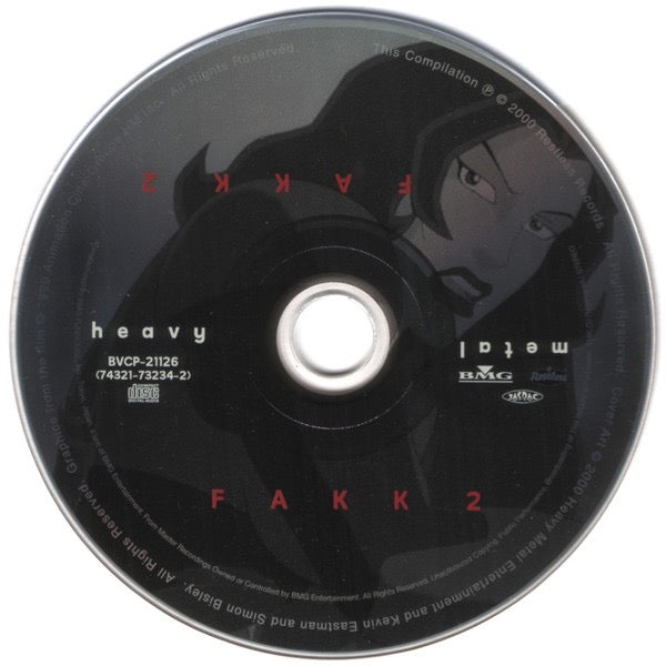 Image of Label Cover of CD - VG+/VG - VARIOUS, Heavy Metal F.A.K.K. 2 (Original Motion Picture Soundtrack) (Restless Records; BVCP-21126, Japan 2000 Reissue, Jewel Case), ,  - 2416013C