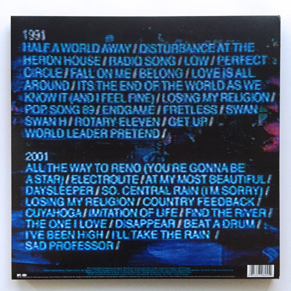 Image of Back Cover of 4xLP - VG+/VG+ - R.E.M., Unplugged 1991 & 2001 (The Complete Sessions) (Rhino Records; R1-541570, US 2014, Quadruple Gatefold), Minor Edge and Corner Wear,  - 2426036E