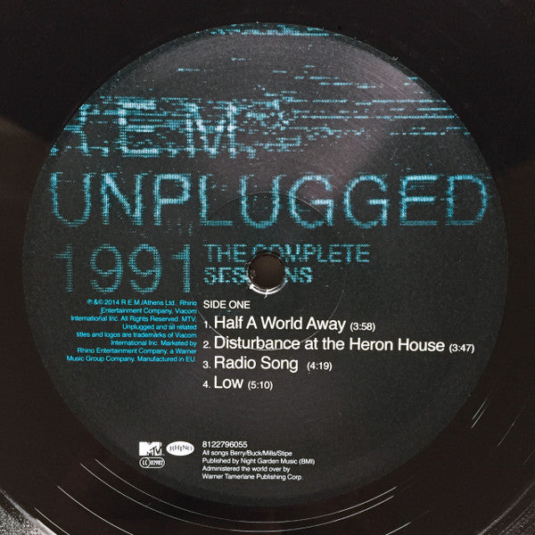 Image of Label Cover of 4xLP - VG+/VG+ - R.E.M., Unplugged 1991 & 2001 (The Complete Sessions) (Rhino Records; R1-541570, US 2014, Quadruple Gatefold), Minor Edge and Corner Wear,  - 2426036E