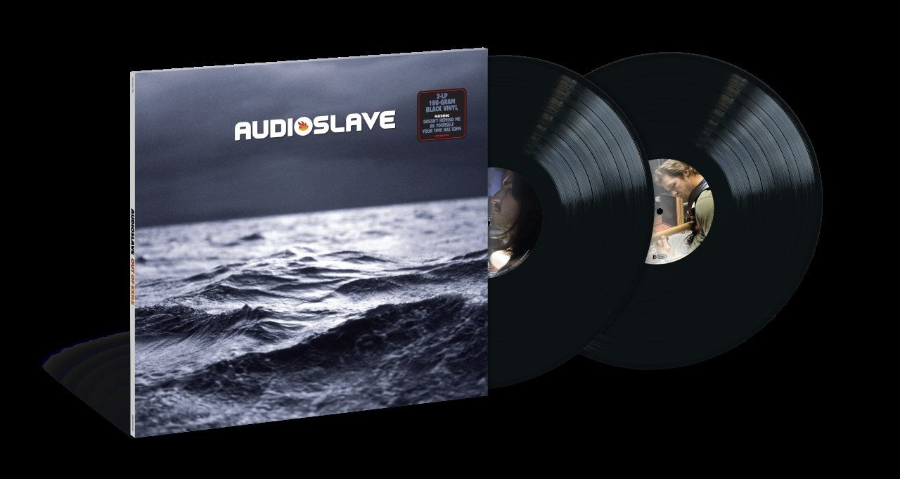 Image of Label Cover of 2xLP - NEW/NEW - AUDIOSLAVE, Out Of Exile (Polydor; 8838795, Europe 2026 Reissue, 180 Gram Black Vinyl), , Out Of Exile is newly pressed on 180-gram black vinyl and newly remastered by Levi Seitz from Black Belt Mastering. - 944291C
