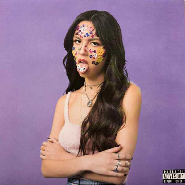 Image of Front Cover of LP - VG+/EX - OLIVIA RODRIGO, Sour (Geffen Records; B0033816-01, US 2021, Gatefold, Inner), Very slight hint of ringwear on the sleeve. ,  - 2426022E