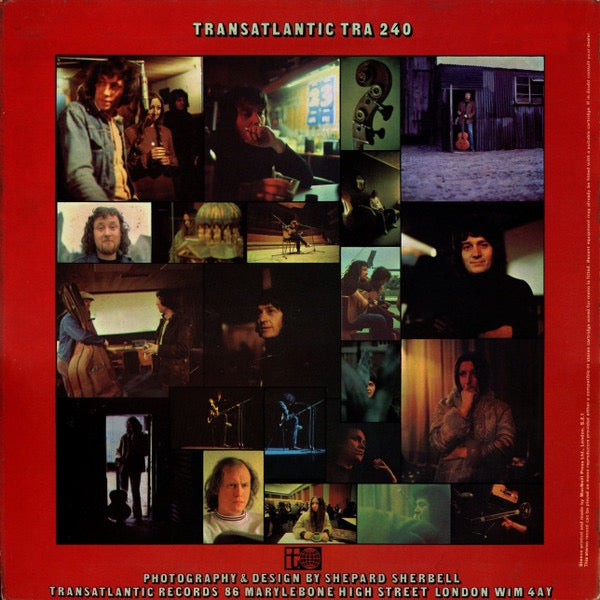 Image of Back Cover of LP - VG/VG+ - PENTANGLE, Reflection (Transatlantic Records Map Labels With Boxed MCPS; TRA 240, UK 1980s Reissue, Laminated Gatefold Sleeve, Inner), Sticker ghost to sleeve, Crisp inner,  - 2416078C