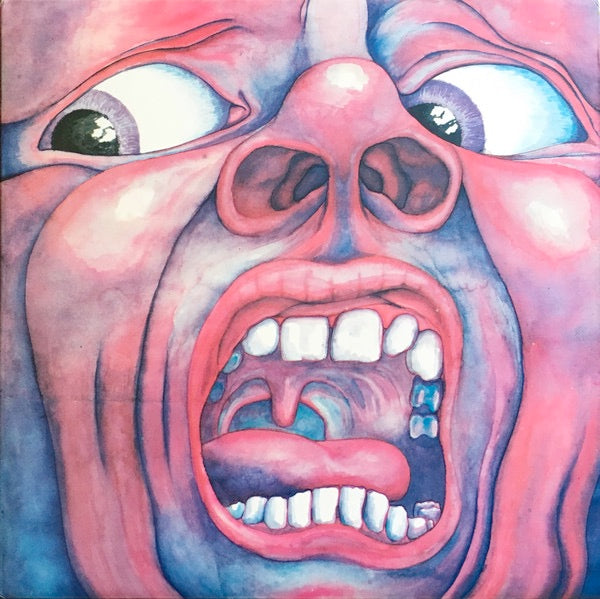 Image of Front Cover of LP - VG/G+ - KING CRIMSON, In The Court Of The Crimson King (An Observation By King Crimson) (Island Records; ILPS 9111, UK 1972 Reissue, Gatefold, No Company Inner, No Printer Credit Inside Sleeve), Wispy Hairlines, Light sleeve wear. ,  - 2416082C