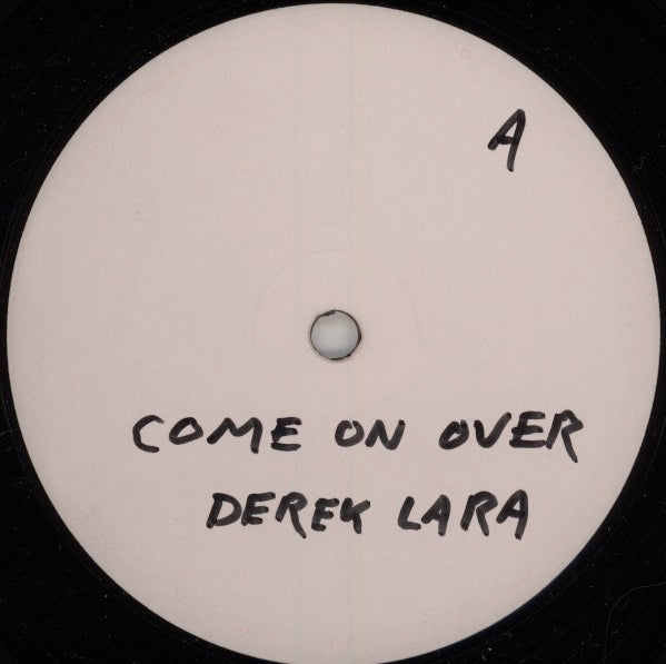 Image of Front Cover of 12" - /VG - DERRICK LARA, Come On Over (Masai; LH-003 PLA 003, Jamaica 1980s, White Label Promo), Light marks only.,  - 2416128C