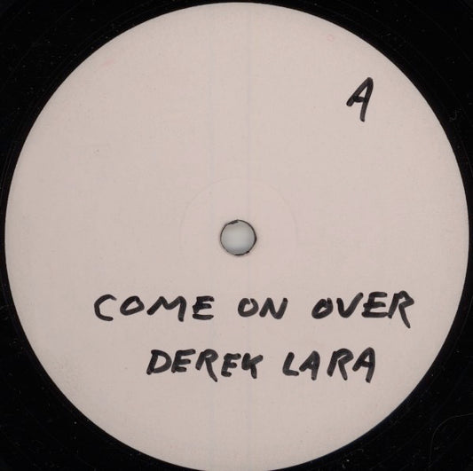 Image of Front Cover of 12" - /VG - DERRICK LARA, Come On Over (Masai; LH-003 PLA 003, Jamaica 1980s, White Label Promo), Light marks only.,  - 2416128C