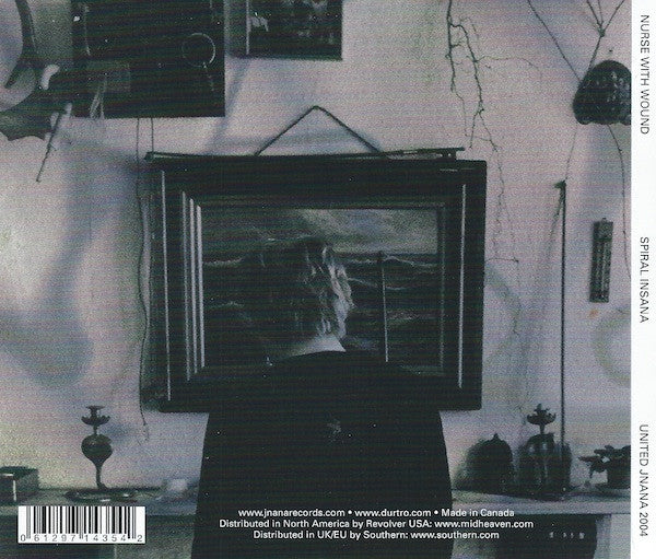 Image of Back Cover of CD - VG+/EX - NURSE WITH WOUND, Spiral Insana (United Jnana; UNITED JNANA 2004, Canada 2009, Digipak), ,  - 2436012E