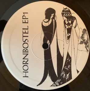 Image of Back Cover of 12" - VG/VG - HORNBOSTEL, EP1 (PRG (Progressive Motion Reco; PRG 7010, Italy 1993, Die Cut Company Sleeve), faint rub marks and few whispy hairlines - strong VG,  - 2446058S
