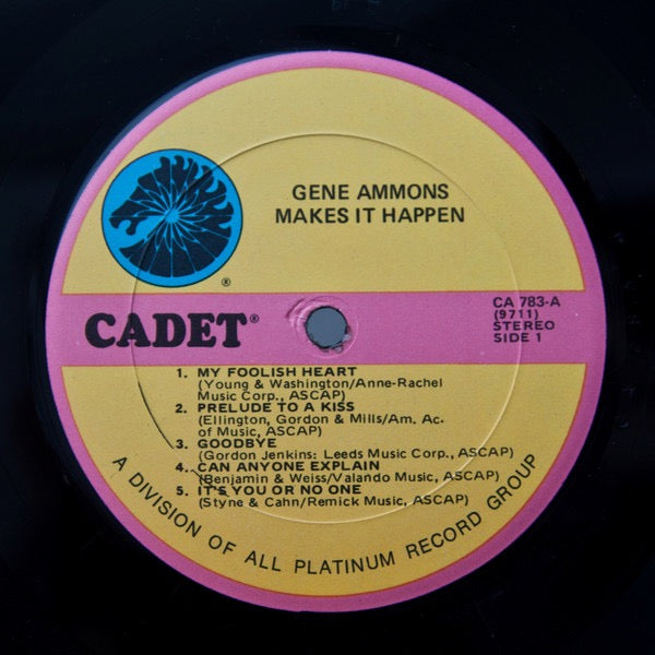 Image of Label Cover of LP - VG/VG+ - GENE AMMONS, Makes It Happen (Cadet; CA 783, US 1977), Cut-out (Notched),  - 2416193C