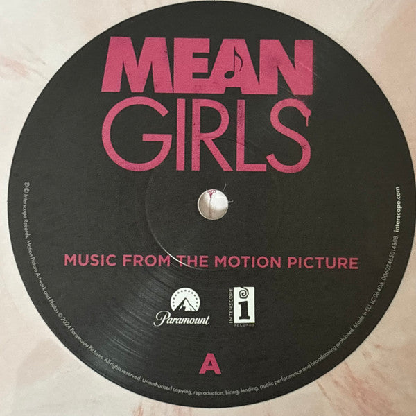 Image of Label Cover of LP - EX/EX - VARIOUS ARTISTS, Mean Girls (Music From The Motion Picture) (Paramount; 602465014808, USA & Canada 2024, Inner, Opaque Candy Floss Vinyl), ,  - 2426147E