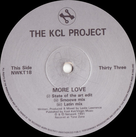 Image of Front Cover of 12" - /VG+ - THE KCL PROJECT, KCL Theme / There Will Be A Time / More Love (Network Records; NWKT 18, UK 1991), ,  - 2446108S