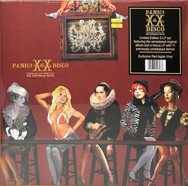 Image of Front Cover of LP - EX/EX - PANIC! AT THE DISCO, A Fever You Can't Sweat Out (Decaydance; 075678596483, USA & Canada 2026 Reissue, Deluxe Edition, Remastered, 20th Anniversary Edition, Red Apple), ,  - 2446118S