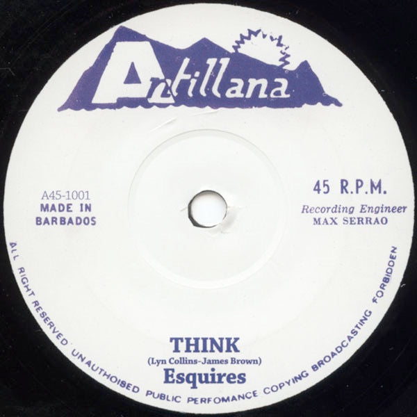 Image of Front Cover of 7" - /VG - ESQUIRES / MALCOLM'S LOCKS, Think / Get Up Stand Up (Antillana; A45-1001, UK 2006, Plain Sleeve, Unofficial), Strong VG - only the lightest of marks.,  - 2416268C