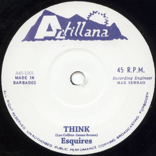 Image of Front Cover of 7" - /VG - ESQUIRES / MALCOLM'S LOCKS, Think / Get Up Stand Up (Antillana; A45-1001, UK 2006, Plain Sleeve, Unofficial), Strong VG - only the lightest of marks.,  - 2416268C