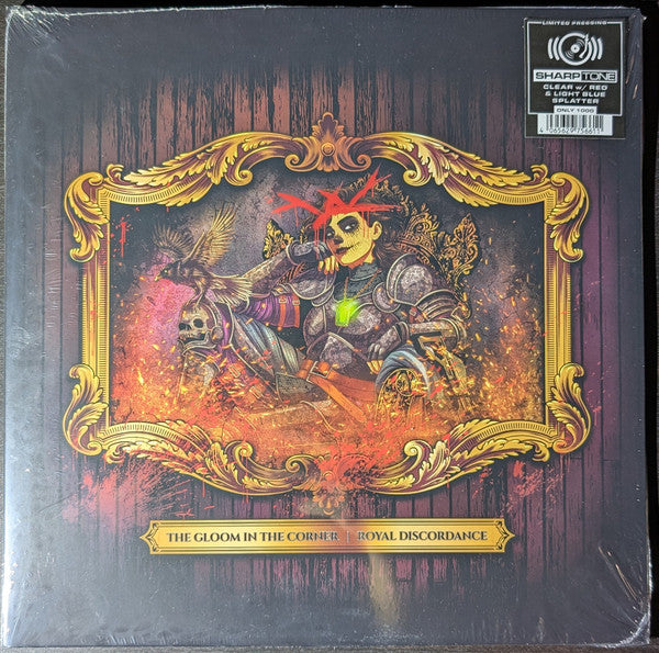 Image of Front Cover of 2xLP - EX/EX - THE GLOOM IN THE CORNER, Royal Discordance (SharpTone; 7566-1, Australia 2026, Gatefold, Clear With Red & Light Blue Splatter), ,  - 2446121S