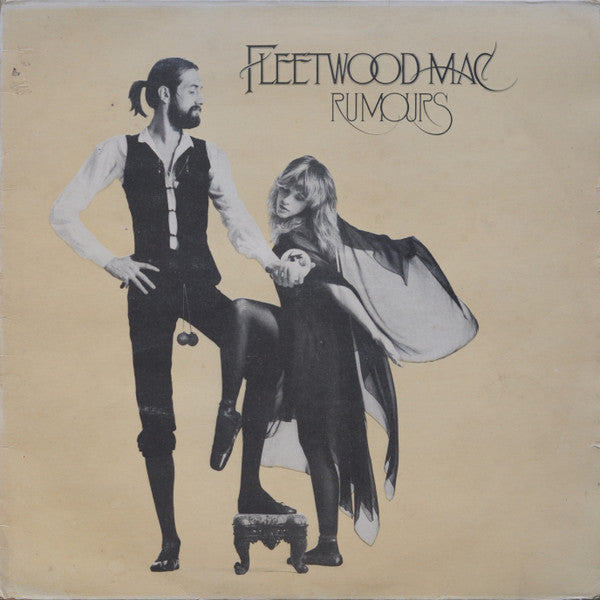 Image of Front Cover of LP - VG/G+ - FLEETWOOD MAC, Rumours (Warner Bros. Records Burbank Labels With W In Rim Text; K 56344, UK 1970s Reissue, Textured Gothic Print Sleeve, Insert Without Printer Credit), Wispy marks, Spine wear and a sleeve crease,  - 2416091C