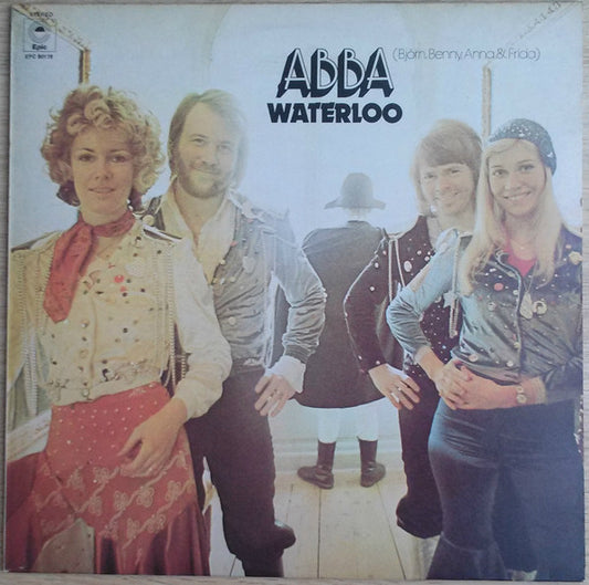 Image of Front Cover of LP - VG/VG - ABBA, BJ RN, BENNY, ANNA & FRIDA, Waterloo (Epic Orange Labels; EPC 80179, UK 1979 Reissue), ,  - 2416092C