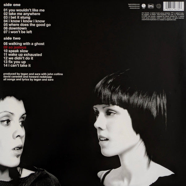 Image of Back Cover of LP - VG+/EX - TEGAN AND SARA, So Jealous (Sire ; 292156-1, USA & Canada 2010 Reissue, Insert), ,  - 2426126E