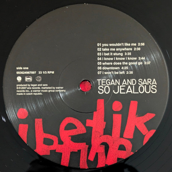Image of Label Cover of LP - VG+/EX - TEGAN AND SARA, So Jealous (Sire ; 292156-1, USA & Canada 2010 Reissue, Insert), ,  - 2426126E
