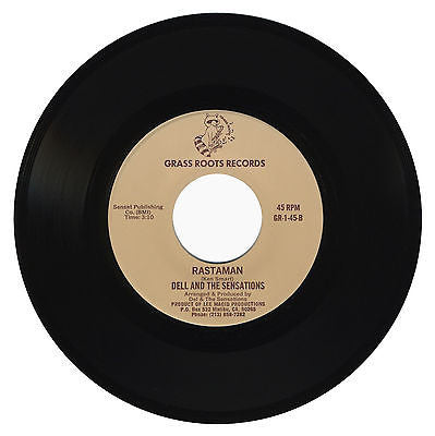 Image of Front Cover of 7" - /VG - DELL AND THE SENSATIONS, Rastaman / Ruby (Grass Roots Records; GR-1-45, US 1980s), Light marks only, plays VG+ throughout. Clean labels. Rare US press.,  - 2426165E