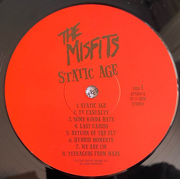 Image of Back Cover of LP - NEW/NEW - THE MISFITS, Static Age (Capitol Records; 675201, Europe 2025 Reissue), ,  - 2416355C