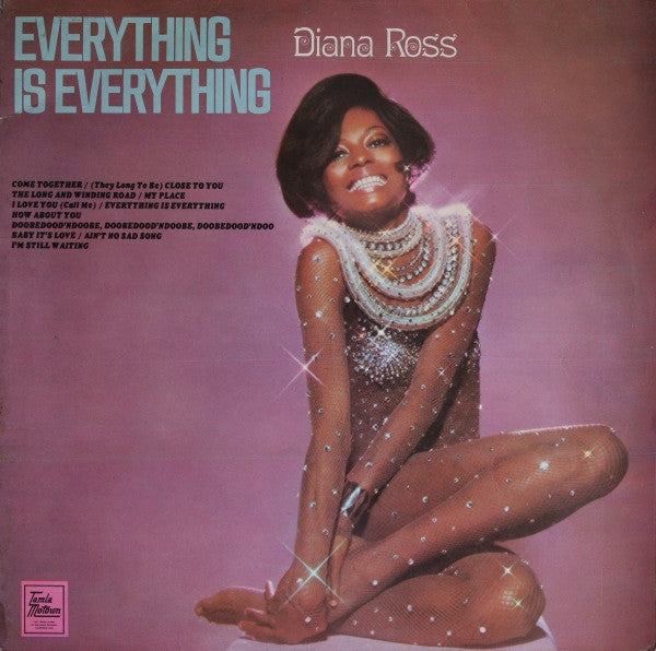 Image of Front Cover of LP - G+/VG+ - DIANA ROSS, Everything Is Everything (Tamla Motown; STML 11178, UK 1971, Laminated Front Flipback Sleeve, Company Inner), Sleeve has some small rips and wear at edges, staining on front, writing on reverse. Creasing too,  - 2416425C