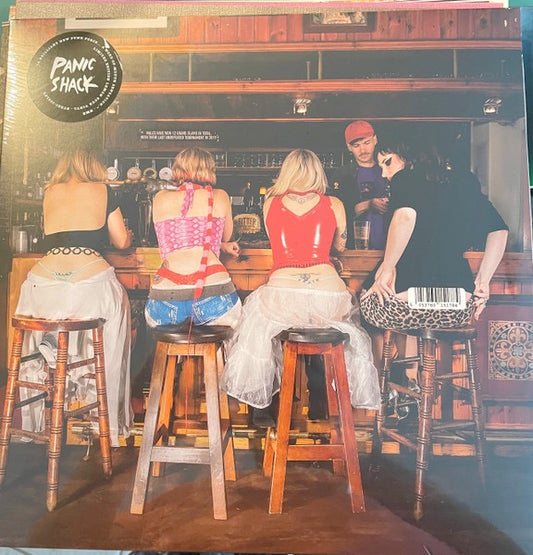 Image of Front Cover of LP - NEW/NEW - PANIC SHACK, Panic Shack (Brace Yourself Records; BYREC62LPY, UK 2026, Inner, Lemon Sour Colour Vinyl), , To be released in July, Panic Shack s self-titled debut album represents a serious level up. Linking up with producer Ali Chant (PJ Harvey, Perfume Genius, Yard Act), it finds the band expanding their gutsy punk sound into fuller territory, packed with vocal harmonies, synths, electronic experimentation, and even a trumpet at one point. Irresistible because of thei